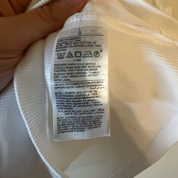 Eyelet One-Shoulder Paneled Rib-Knit Top for Women NWT Large - Picture 7 of 7